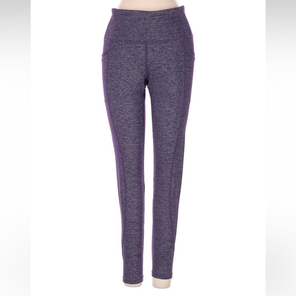 Athleta HIGH RISE QUEST CHATURANGA TO TOWN TIGHT Leggings Size S Plum Purple - Picture 3 of 9